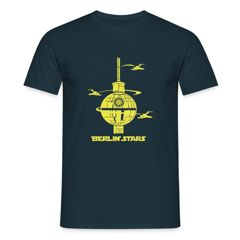 Berlin Stars - gelb - Männer Premium T-Shirt - Navy