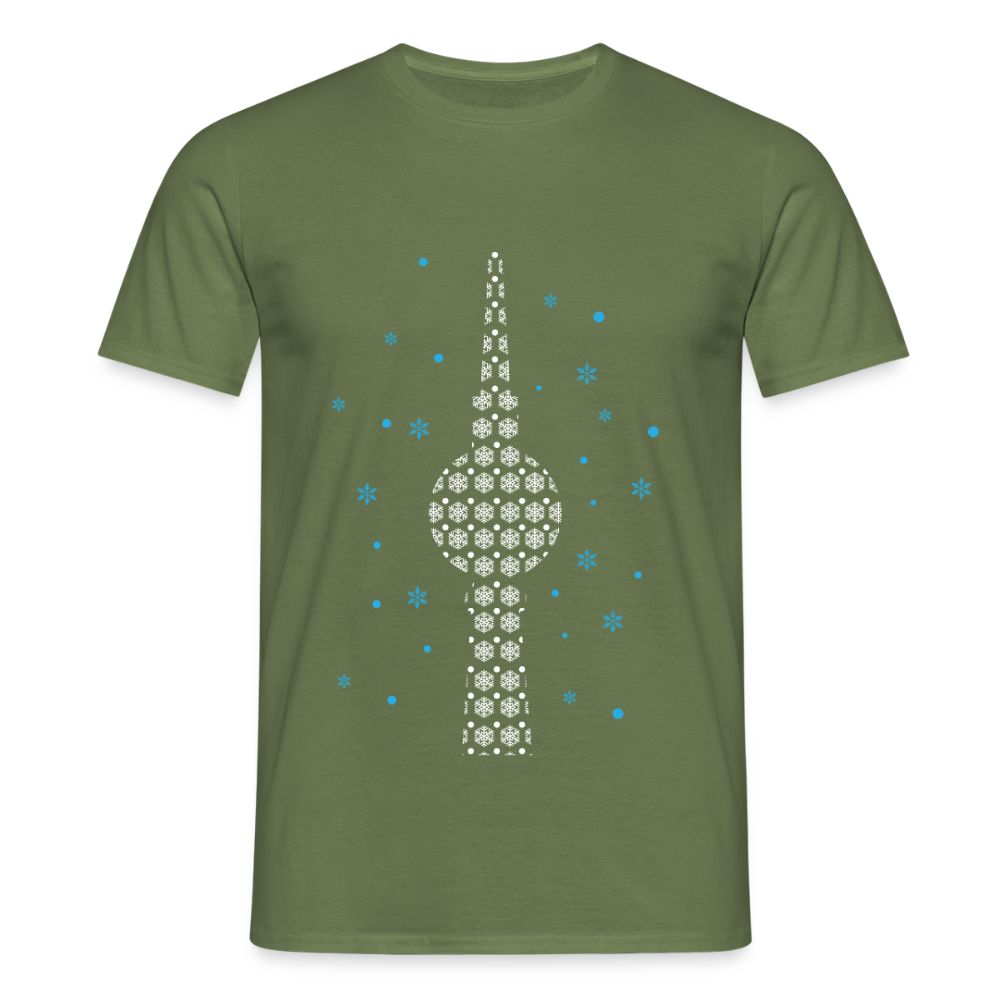 Fernsehchristbaum - Männer Premium T-Shirt - Militärgrün