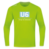 U6 - Männer Sport Langamshirt - Neongrün