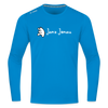 Janz Jenau - Männer Sport Langamshirt - Saphirblau