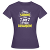 Lass Sonne rin, dit Jraue draußen! - Frauen Premium T-Shirt - Dunkellila