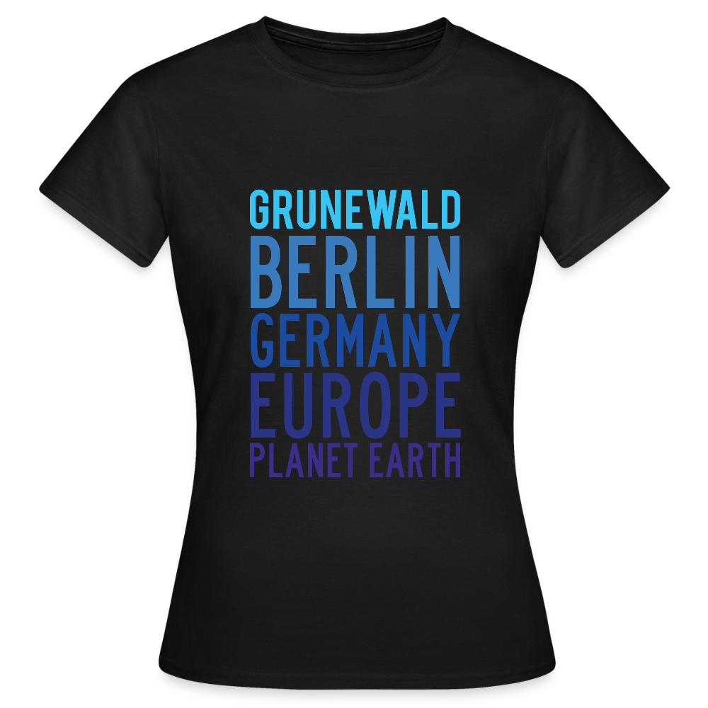 Grunewald Planet Earth - Frauen Premium T-Shirt - Schwarz