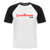 Gesundbrunnen Berlin - Männer Baseball T-Shirt - Weiß/Schwarz