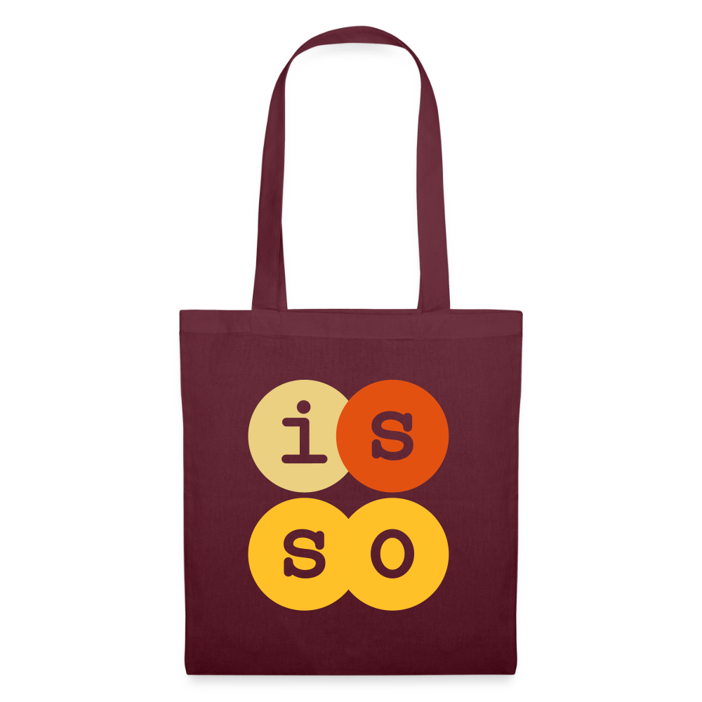 IsSo - Stoffbeutel - Burgunderrot
