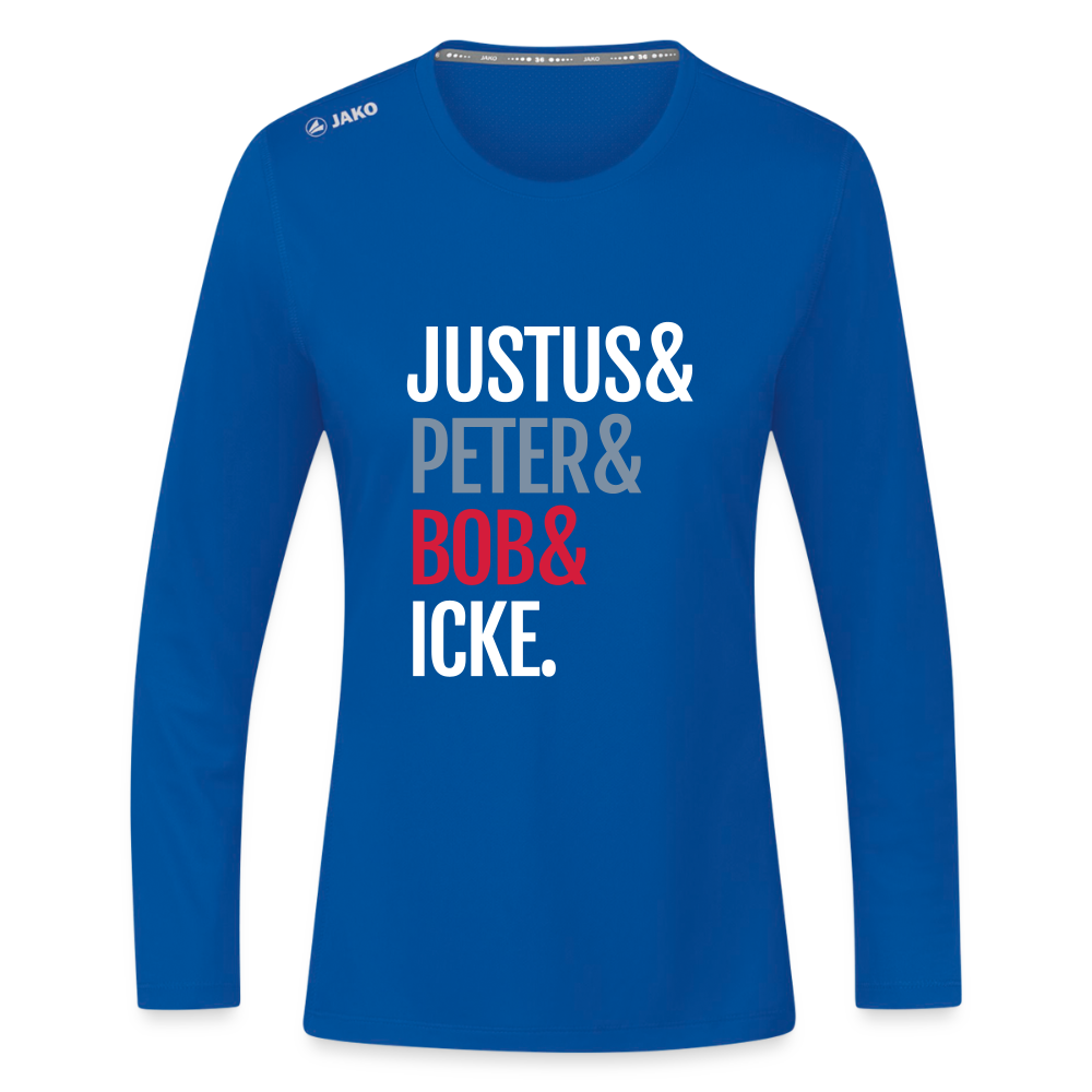 Justus & Peter & Bob & Icke - Frauen Sport Langarmshirt - Royalblau