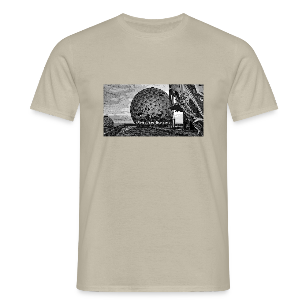 Teufelsberg im Bild - Männer Premium T-Shirt - Sandbeige