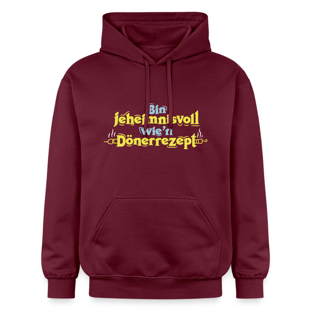 Bin jeheimnisvoll wie'n Dönerrezept. - Hoodie - Maroon