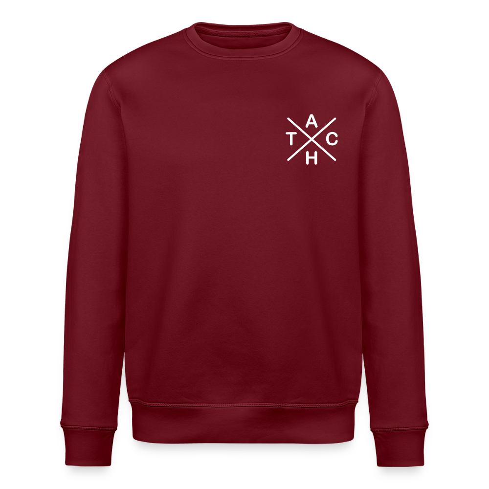 Tach X - Unisex Bio Sweatshirt - Burgunderrot