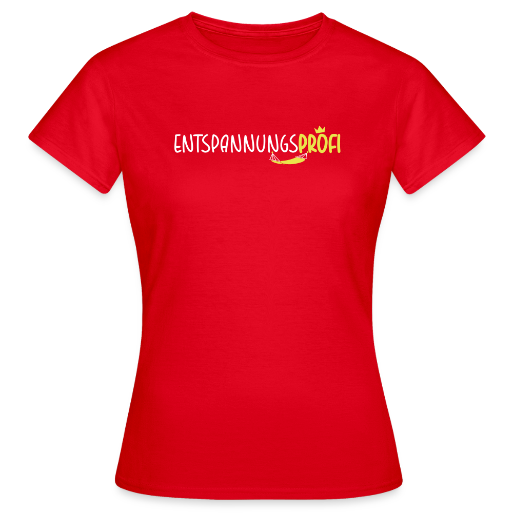 Entspannungsprofi - Frauen Premium T-Shirt - Rot