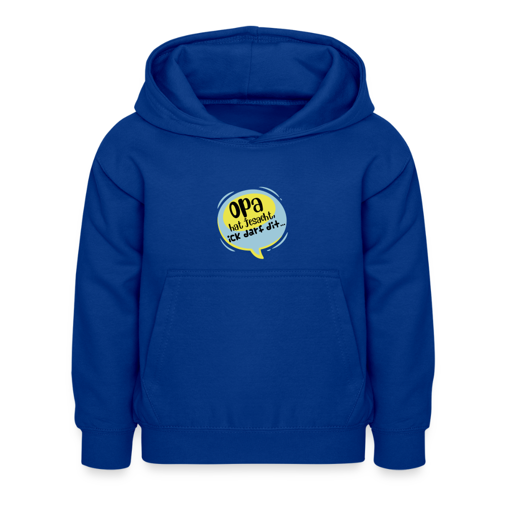 Ick darf dit! - Kinder Hoodie - Royalblau