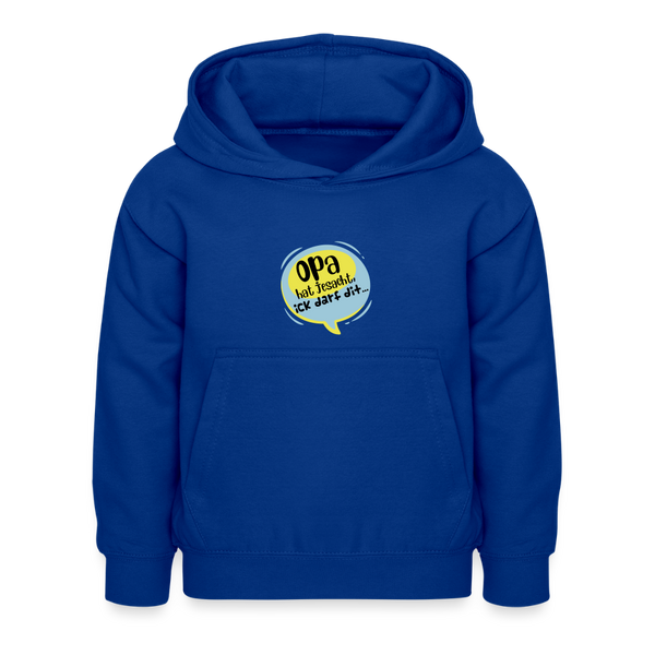 Ick darf dit! - Kinder Hoodie - Royalblau