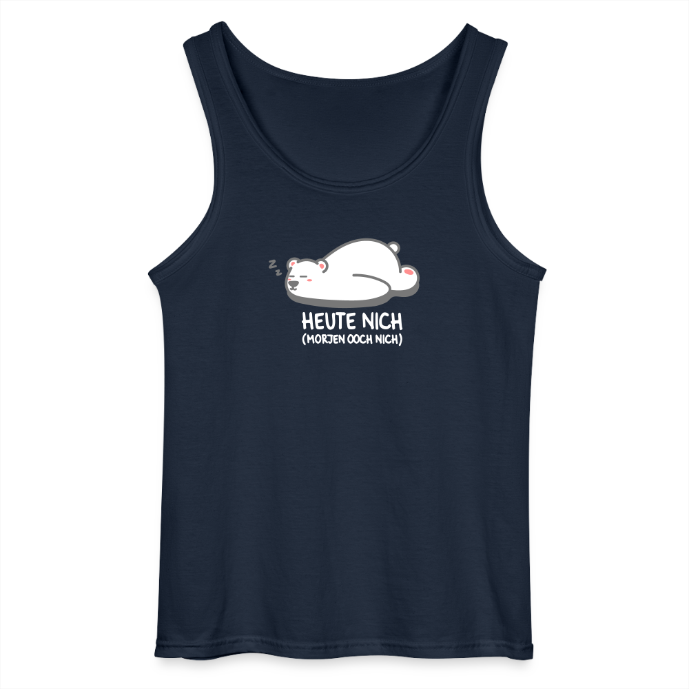 Heute nich! - Männer Tank Top - Navy