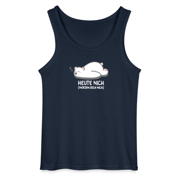 Heute nich! - Männer Tank Top - Navy
