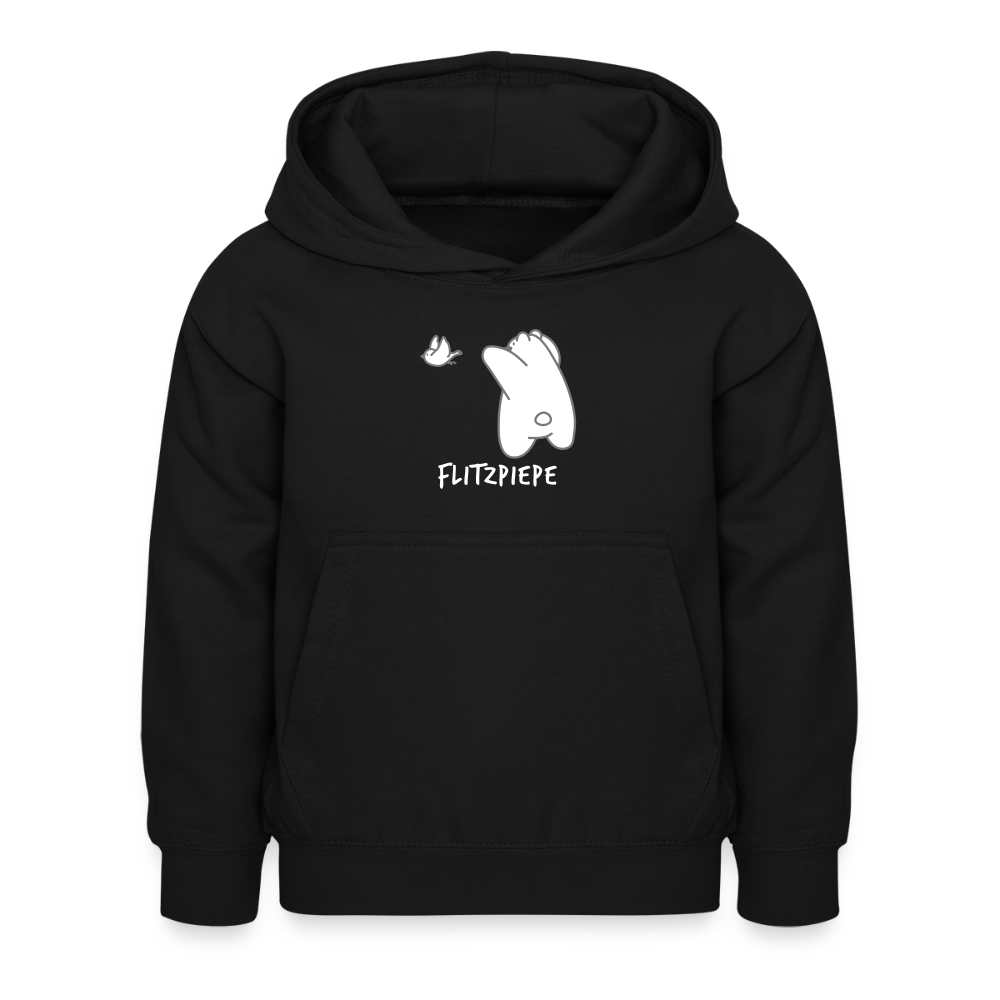 Flitzpiepe - Kinder Hoodie - Schwarz