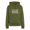 weesicknich, habicknich, gloobicknich - Frauen Premium Hoodie - Khaki