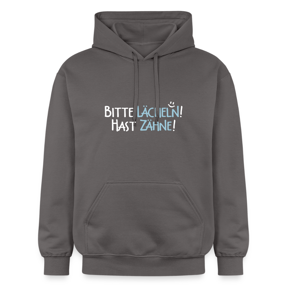 Bitte lächeln! Hast Zähne! - Hoodie - Dunkelgrau