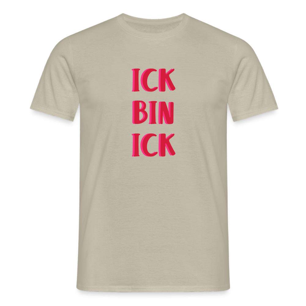 Ick bin Ick! - Männer Premium T-Shirt - Sandbeige