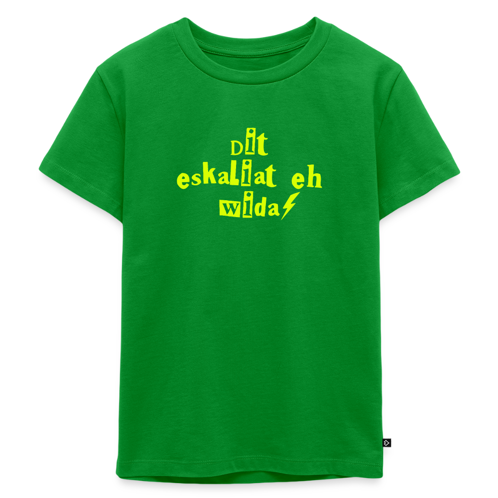 Dit eskaliat eh wilda  - Kinder Premium T-Shirt - Grün