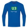 U3 - Männer Sport Langamshirt - Royalblau
