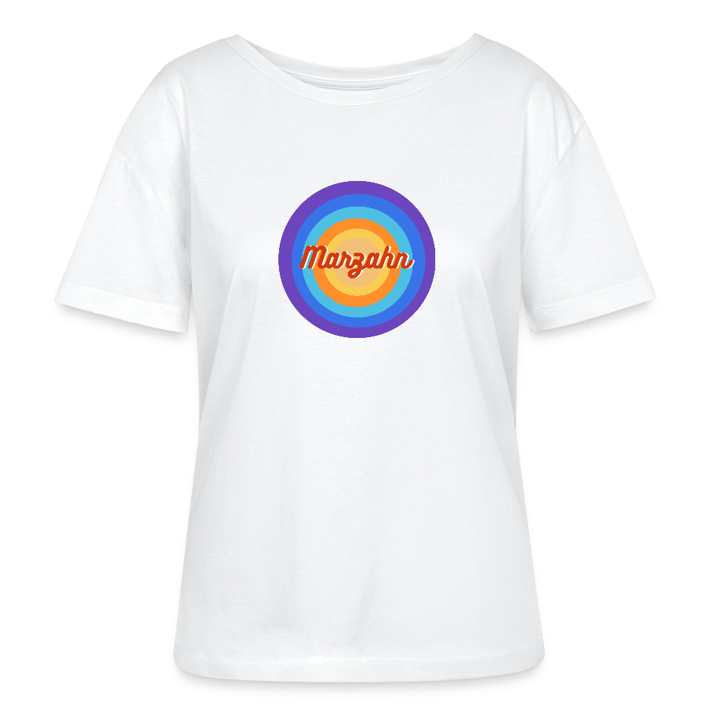 Marzahn Retro - Relaxed Rundhals Frauen Bio-T-Shirt - Weiß