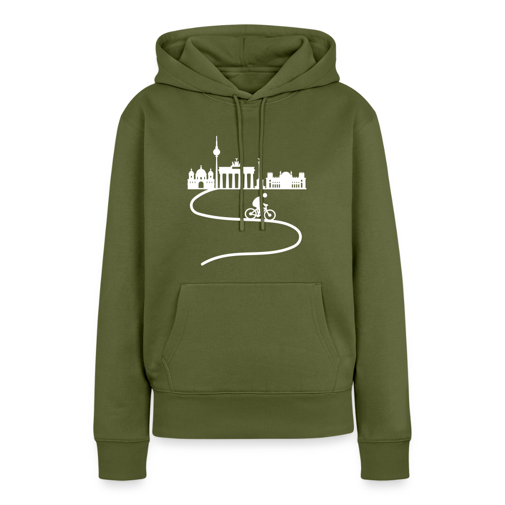 Aus der Stadt - Frauen Premium Hoodie - Khaki