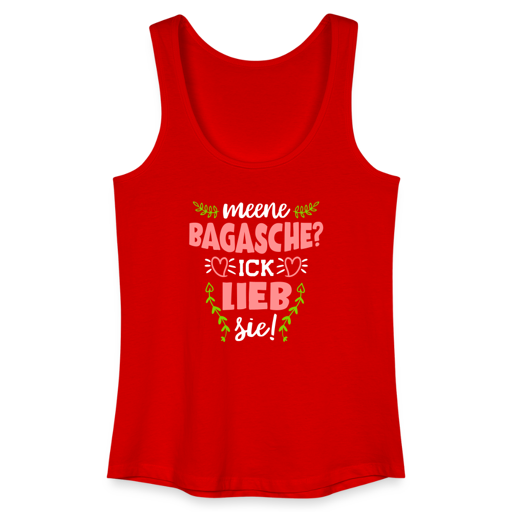 Meene Bagasche Ick Lieb Sie - Frauen Bio Tank Top - Rot