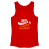 Sex, Drucks & Currywurst - Frauen Bio Tank Top - Rot