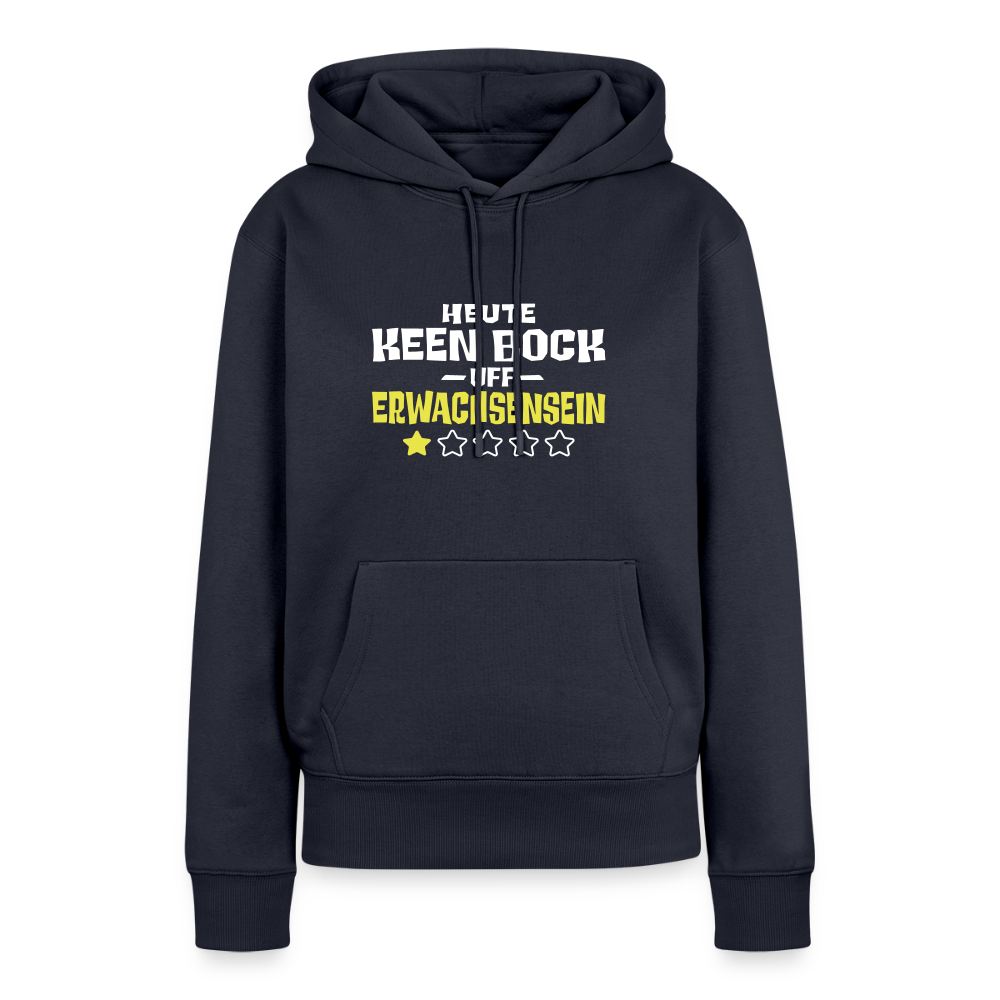 Keen Bock uff Erwachsensein - Frauen Premium Hoodie - Navy