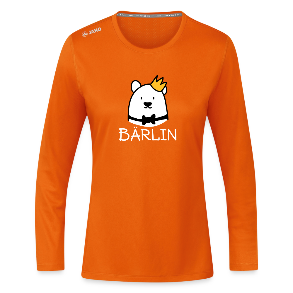 Bärlin - Frauen Sport Langarmshirt - Neonorange