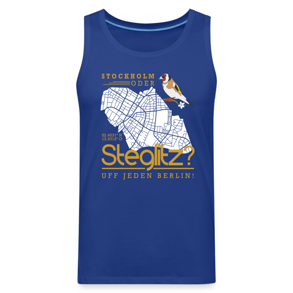 Stockholm oder Steglitz - Männer Premium Tank Top - Königsblau
