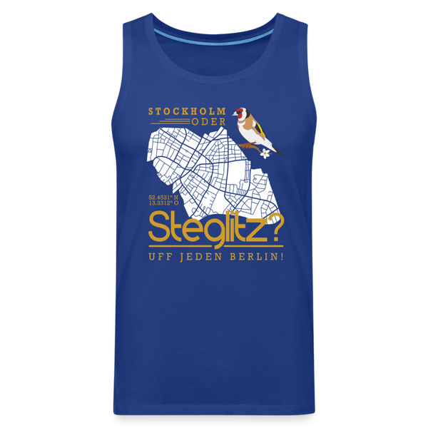 Stockholm oder Steglitz - Männer Premium Tank Top - Königsblau