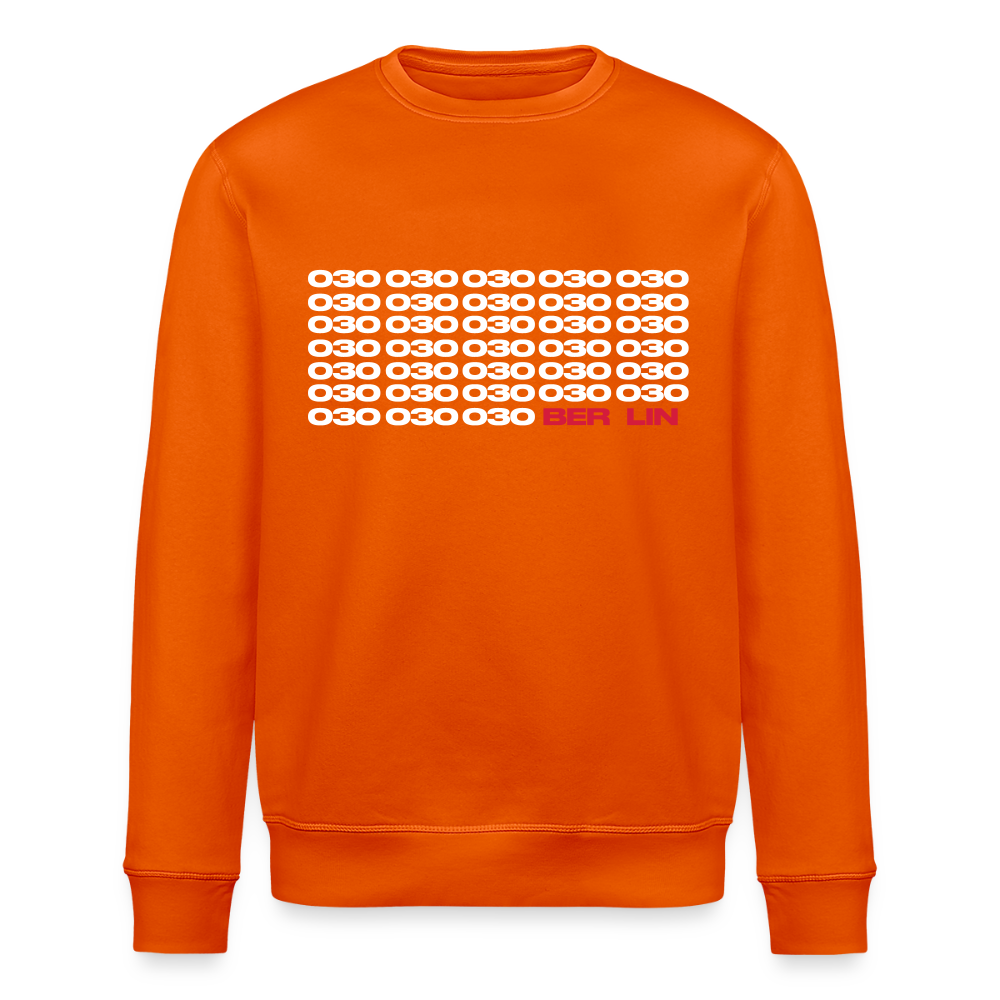 030 Berlin - Unisex Bio Sweatshirt - Tieforange