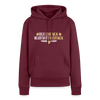 Bier einatmen, Negativität ausatmen. - Frauen Premium Hoodie - Burgunderrot