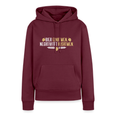 Bier einatmen, Negativität ausatmen. - Frauen Premium Hoodie