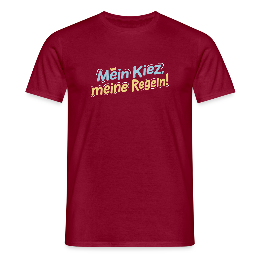Mein Kiez, meine Regeln! - Männer Premium T-Shirt - Ziegelrot