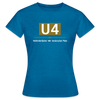 U4 - Frauen Premium T-Shirt - Antikblaues Saphir meliert