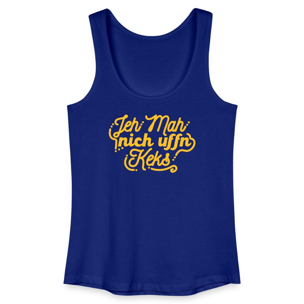 Jeh mah nich uffn Keks gelb - Frauen Bio Tank Top - Königsblau
