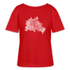 Berliner Finger - Relaxed Rundhals Frauen Bio-T-Shirt - Rot