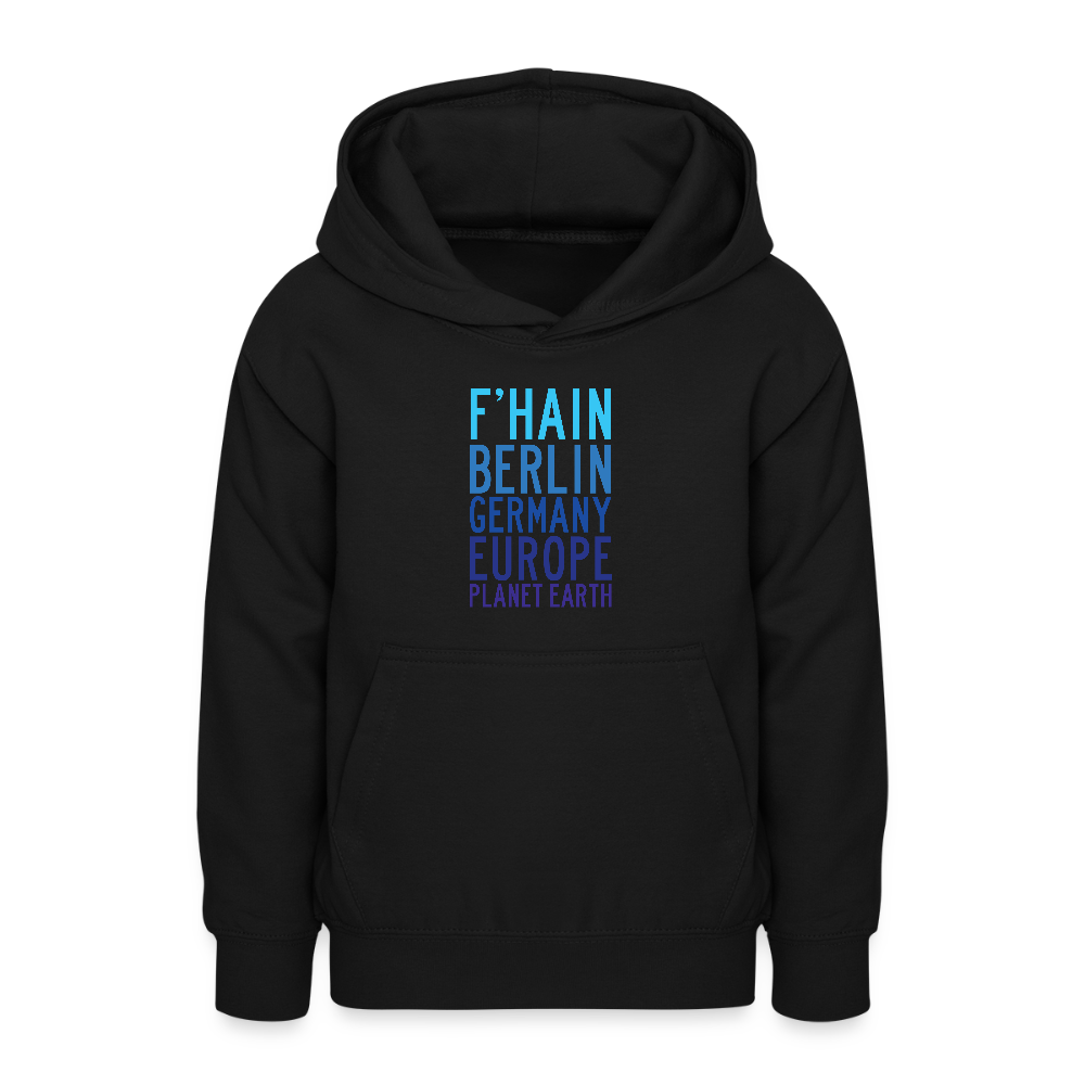 F'hain - Planet Earth - Teenager Hoodie - Schwarz