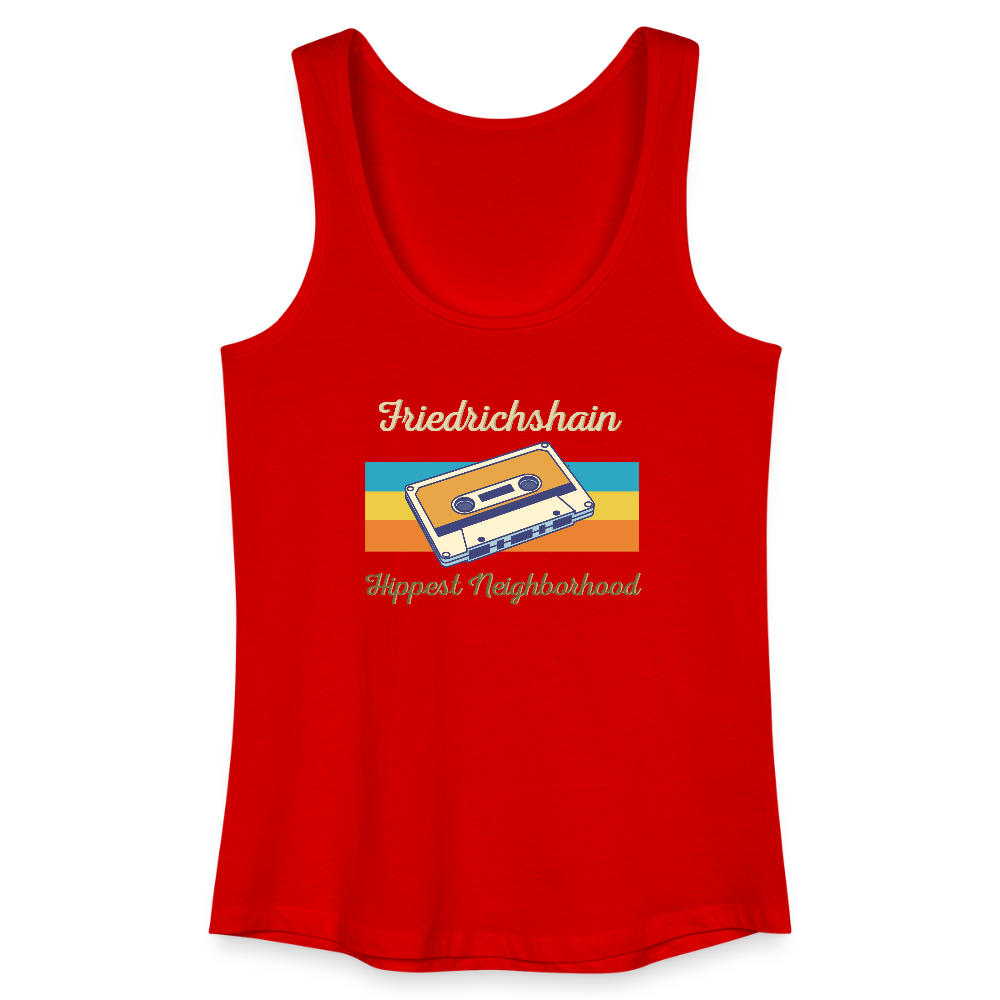 Friedrichshain Hippest Neighborhood - Frauen Bio Tank Top - Rot