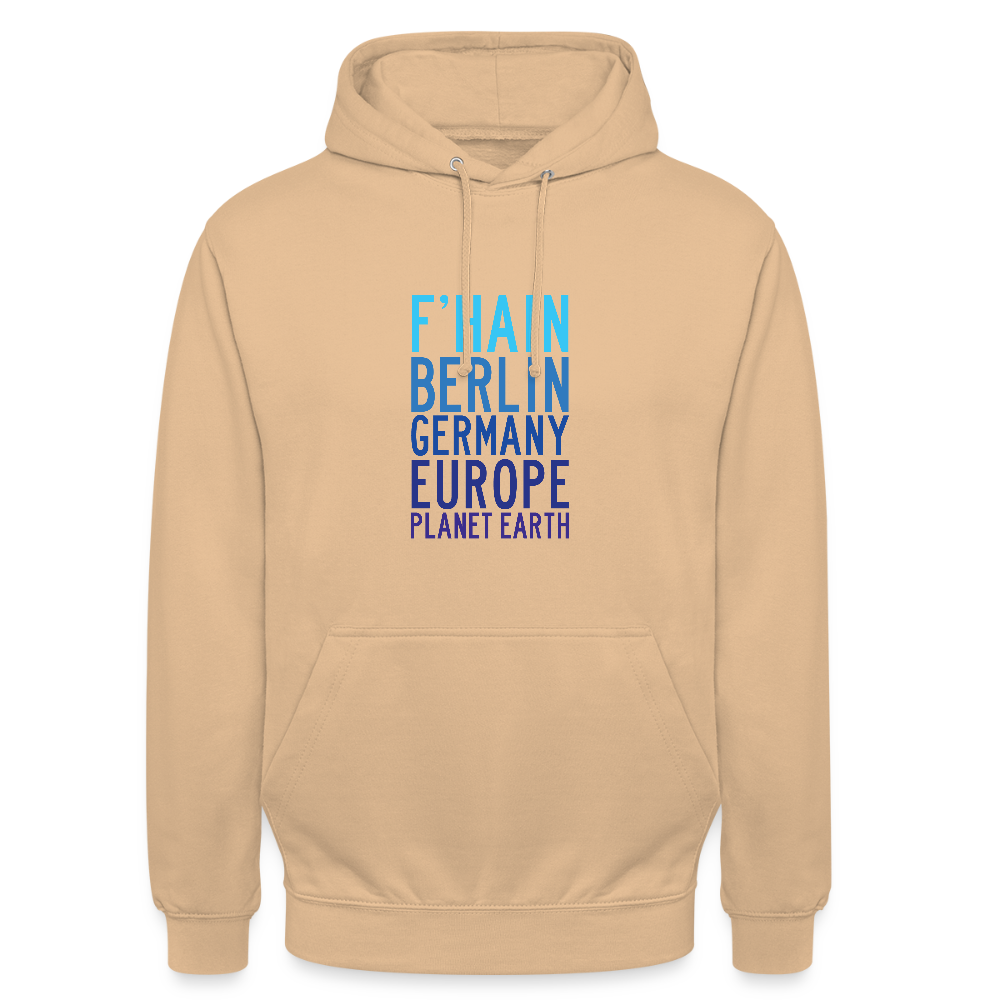 F'hain - Planet Earth - Unisex Hoodie - Pfirsich