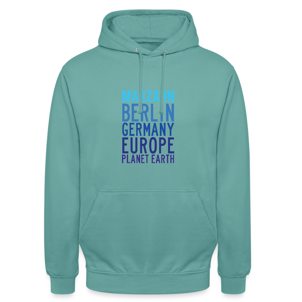 Marzahn Planet Earth - Unisex Hoodie - Pastelltürkis