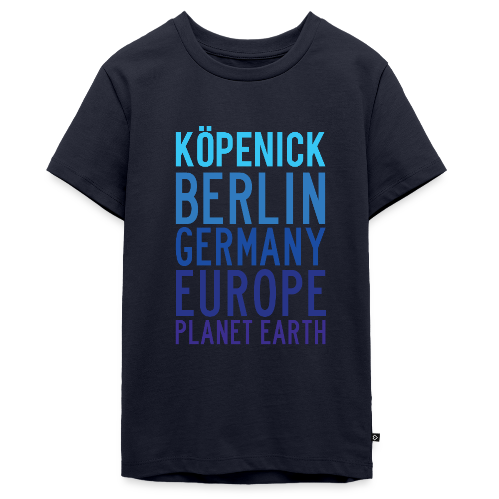 Köpenick Planet Earth - Teenager Premium T-Shirt - Navy
