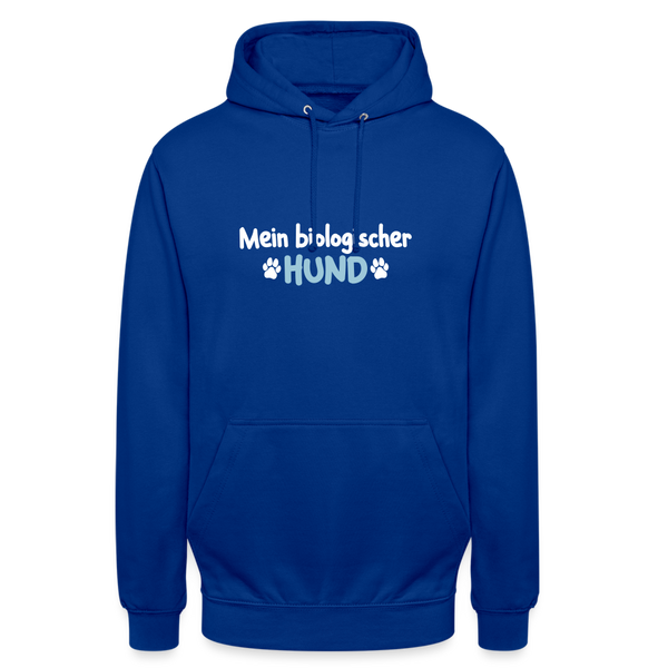 Mein biologischer Hund. - Unisex Hoodie - Royalblau