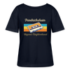 Friedrichshain Hippest Neighborhood - Relaxed Rundhals Frauen Bio-T-Shirt - Navy