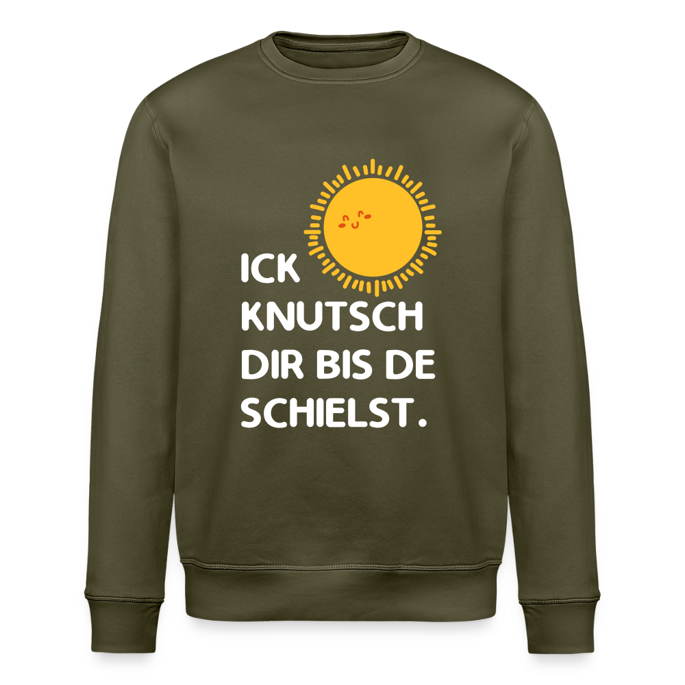 Ick knutsch dir Sonne! - Unisex Bio Sweatshirt - Khaki