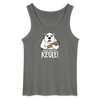 Pass ma uff Keule - Männer Tank Top - Anthrazit