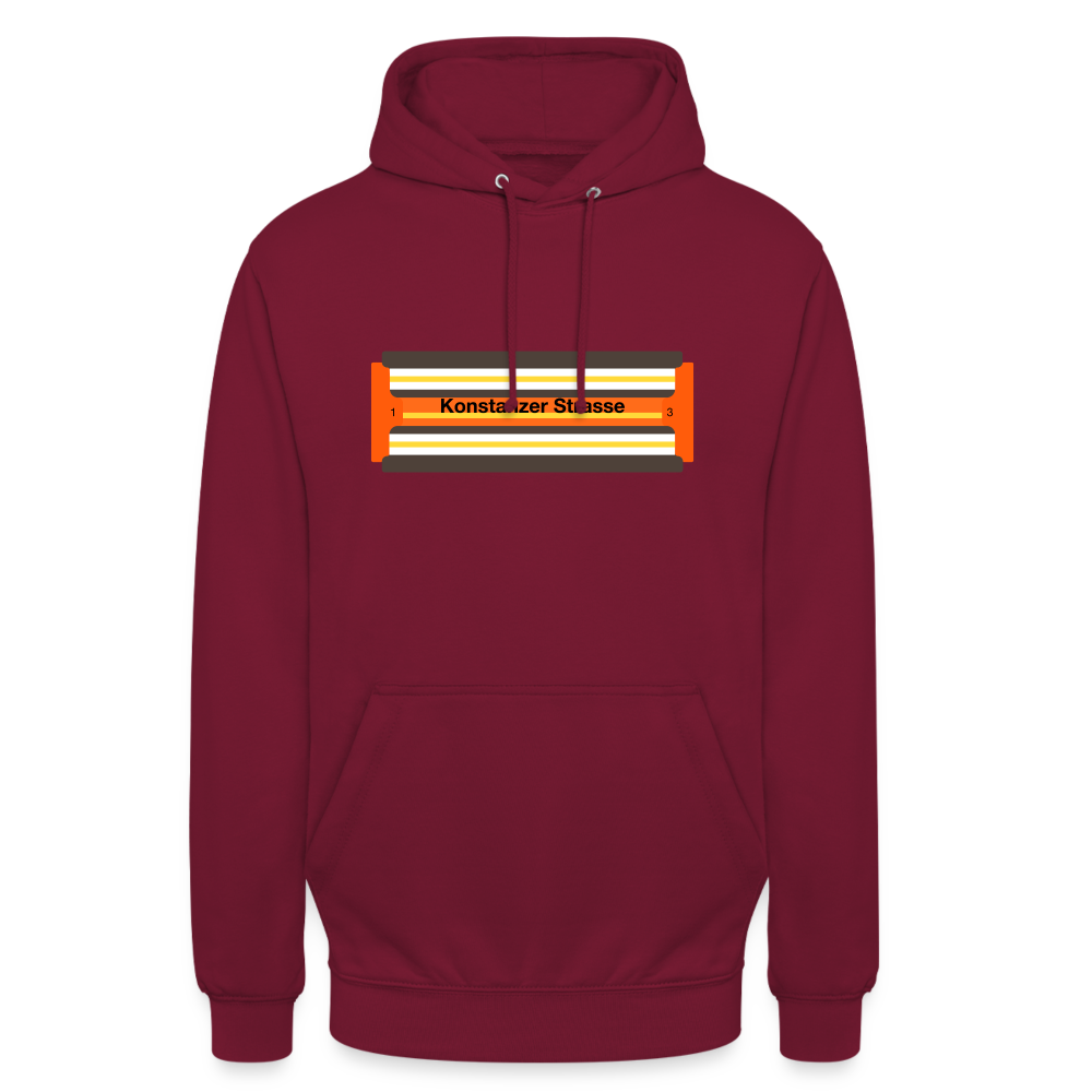 Konstanzer Strasse - Unisex Hoodie - Bordeaux
