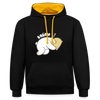 Knülle - Kontrast Hoodie - Schwarz/Gold