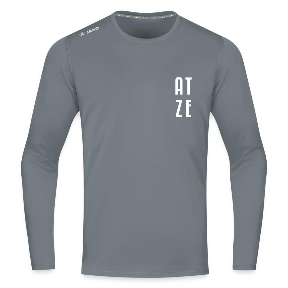 Atze - Männer Sport Langamshirt - Grau